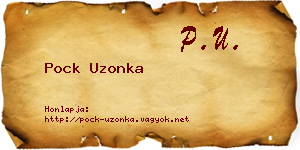 Pock Uzonka névjegykártya